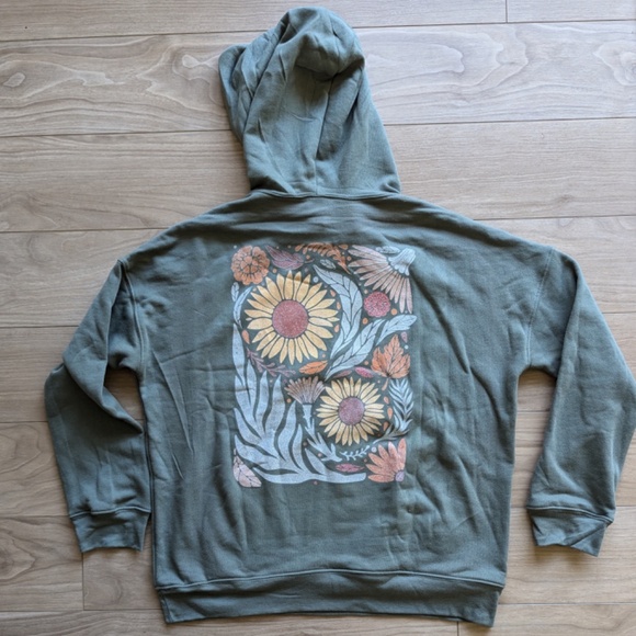 Mountain Moverz It's Beautiful to Let Things Go Oversized Unisex Hoodie Medium - Picture 4 of 4